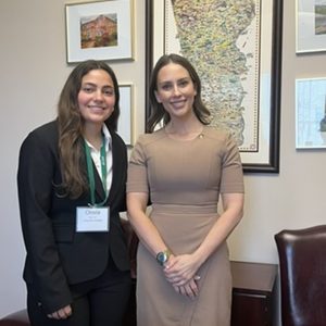 Image of Olivia Slamm and Representative Shelby